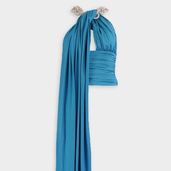 Cult Gaia Mimi cyan crop top - Picture 2 of 2